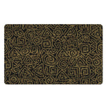 Black And Gold African Afro Print Polyester Doormat