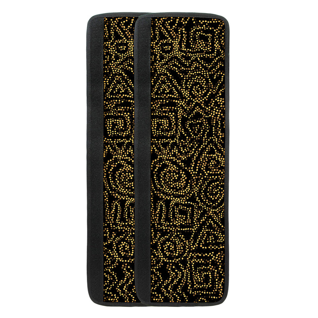 Black And Gold African Afro Print Refrigerator Handle Covers