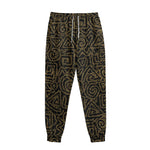 Black And Gold African Afro Print Sweatpants