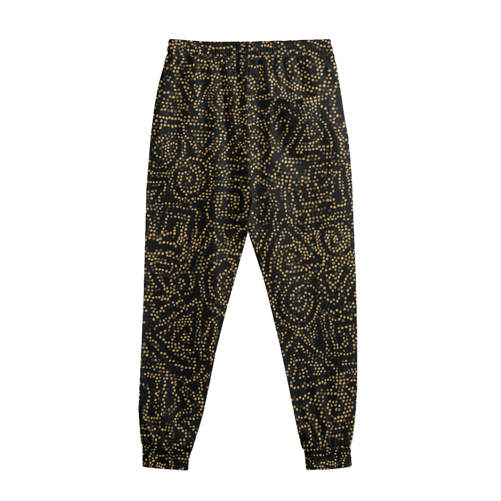 Black And Gold African Afro Print Sweatpants