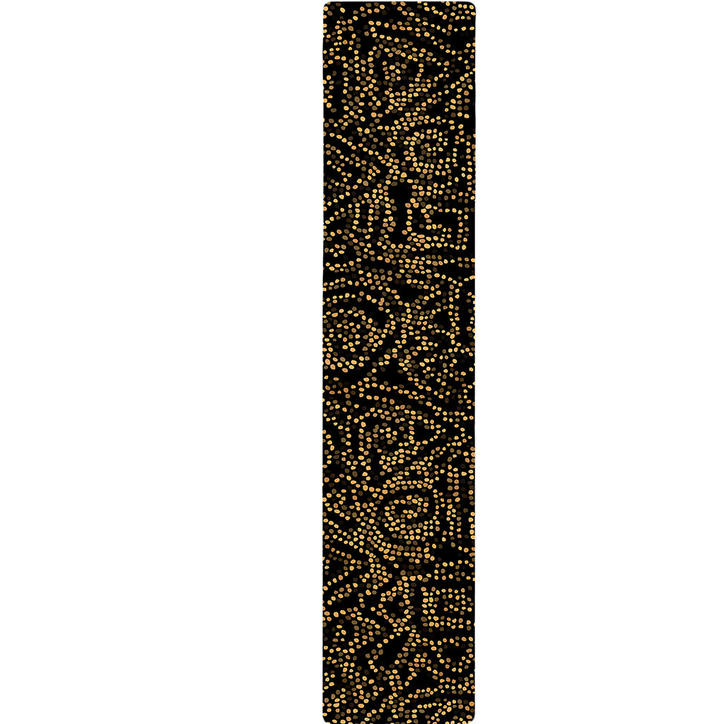 Black And Gold African Afro Print Table Runner