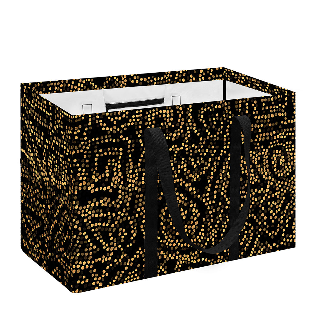 Black And Gold African Afro Print Utility Tote Bag