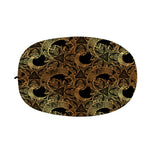 Black And Gold Celestial Pattern Print Car Side Mirror Covers