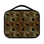 Black And Gold Celestial Pattern Print Classic Bible Case
