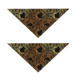 Black And Gold Celestial Pattern Print Dog Bandana