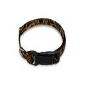 Black And Gold Celestial Pattern Print Dog Collar