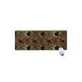 Black And Gold Celestial Pattern Print Extended Mouse Pad