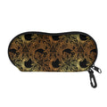Black And Gold Celestial Pattern Print Glasses Case