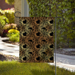 Black And Gold Celestial Pattern Print House Flag