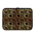 Black And Gold Celestial Pattern Print Laptop Sleeve