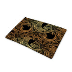 Black And Gold Celestial Pattern Print Pet Cooling Mat Cover