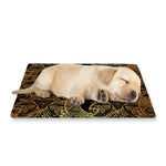 Black And Gold Celestial Pattern Print Pet Cooling Mat Cover