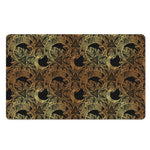 Black And Gold Celestial Pattern Print Polyester Doormat