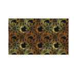 Black And Gold Celestial Pattern Print Polyester Flag