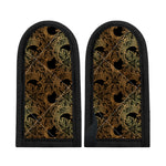 Black And Gold Celestial Pattern Print Skillet Handle Cover