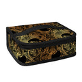 Black And Gold Celestial Pattern Print Small Lunch Bag