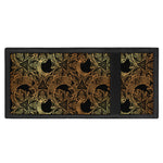 Black And Gold Celestial Pattern Print Trifold Wallet