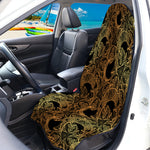 Black And Gold Celestial Pattern Print Waterproof Car Seat Cover