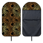 Black And Gold Celestial Pattern Print Waterproof Car Seat Cover
