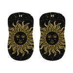Black And Gold Celestial Sun Print Bar Stool Covers