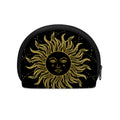 Black And Gold Celestial Sun Print Coin Purse