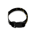Black And Gold Celestial Sun Print Dog Collar
