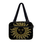 Black And Gold Celestial Sun Print Double Strap Bible Bag