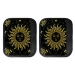 Black And Gold Celestial Sun Print Handle Covers