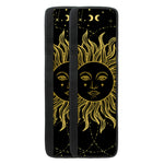 Black And Gold Celestial Sun Print Refrigerator Handle Covers