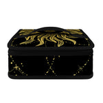 Black And Gold Celestial Sun Print Small Lunch Bag