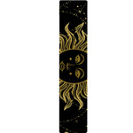 Black And Gold Celestial Sun Print Table Runner