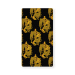 Black And Gold Dragon Pattern Print Baby Crib Sheet