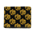 Black And Gold Dragon Pattern Print Bifold Wallet