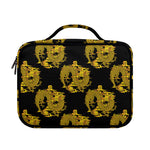 Black And Gold Dragon Pattern Print Briefcase Bible Bag