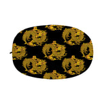 Black And Gold Dragon Pattern Print Car Side Mirror Covers