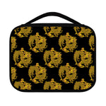 Black And Gold Dragon Pattern Print Classic Bible Case