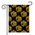 Black And Gold Dragon Pattern Print House Flag