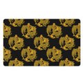 Black And Gold Dragon Pattern Print Polyester Doormat
