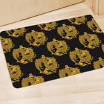 Black And Gold Dragon Pattern Print Polyester Doormat