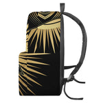 Black And Gold Eye of Providence Print Backpack