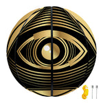 Black And Gold Eye of Providence Print Basketball