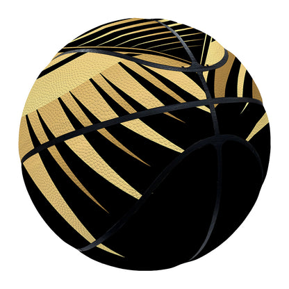 Black And Gold Eye of Providence Print Basketball