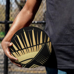 Black And Gold Eye of Providence Print Basketball