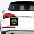 Black And Gold Eye of Providence Print Car Sticker