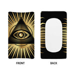 Black And Gold Eye of Providence Print Changing Pad Cover