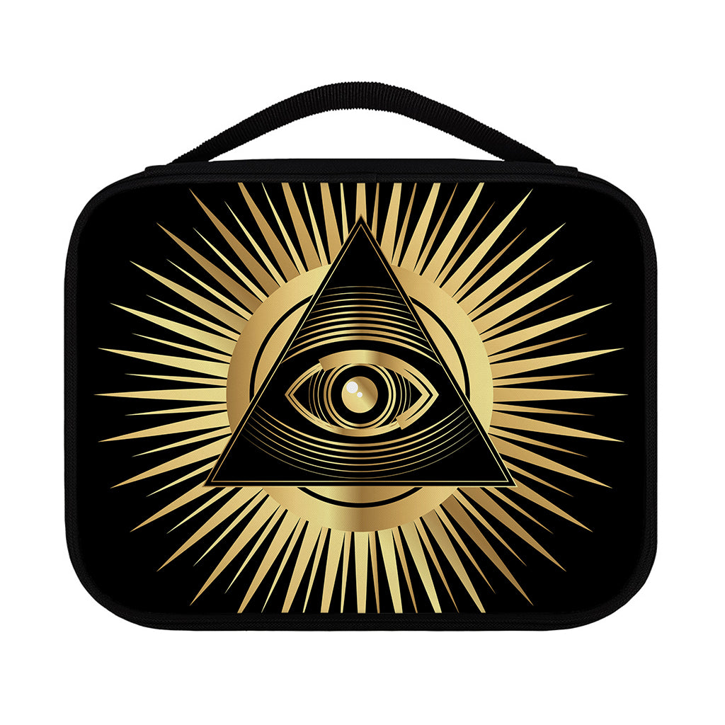 Black And Gold Eye of Providence Print Classic Bible Case
