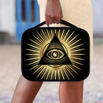 Black And Gold Eye of Providence Print Classic Bible Case
