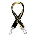 Black And Gold Eye of Providence Print Dog Seat Belt