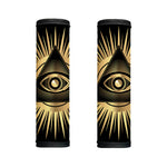 Black And Gold Eye of Providence Print Handle Covers