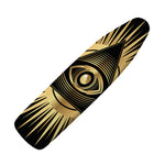 Black And Gold Eye of Providence Print Ironing Board Cover